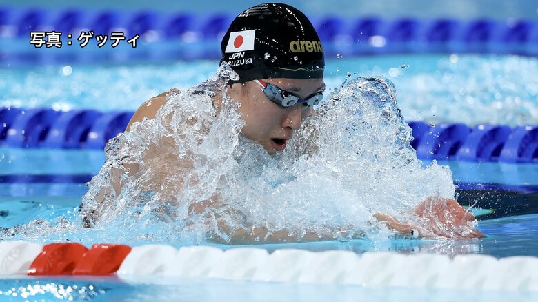 【速報】競泳女子200メートル平泳ぎで鈴木聡美(33)が全体8位で決勝進出　2012年ロンドンオリンピック同種目の銀メダリスト｜FNNプライムオンライン
