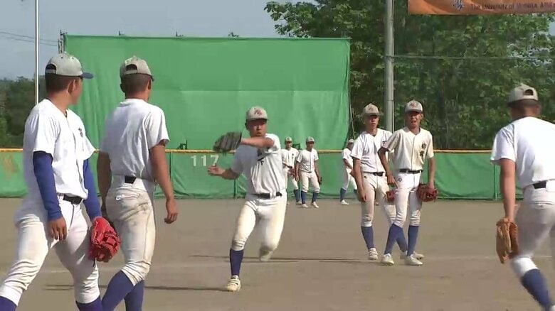 盛大附属高校野球部の練習（2025年6月）