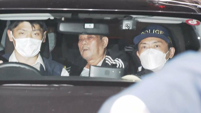 緊急逮捕された鈴木常雄容疑者（87）