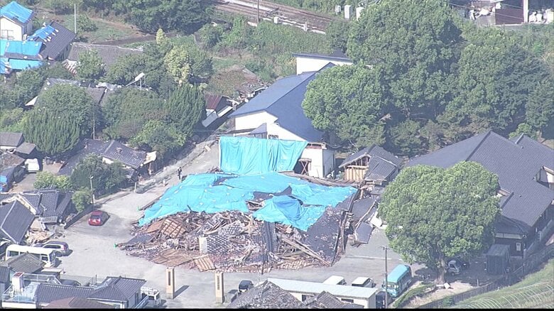 倒壊した家屋　8月28日撮影