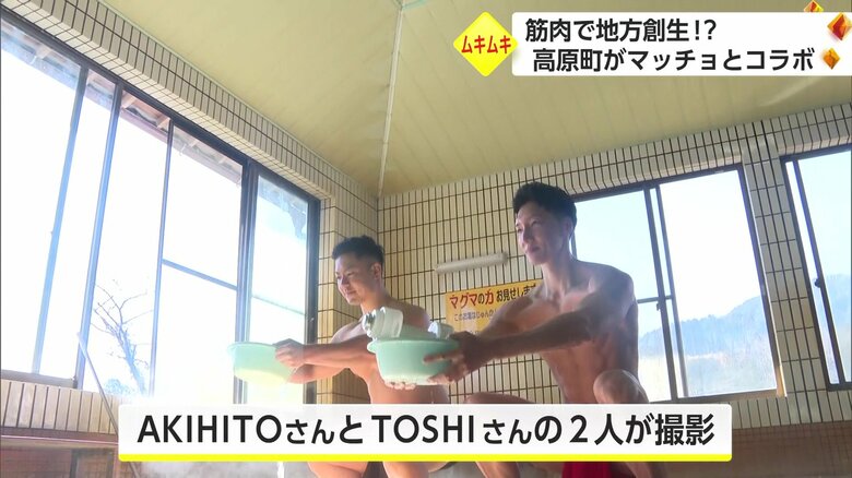 マッチョたちの撮影の様子