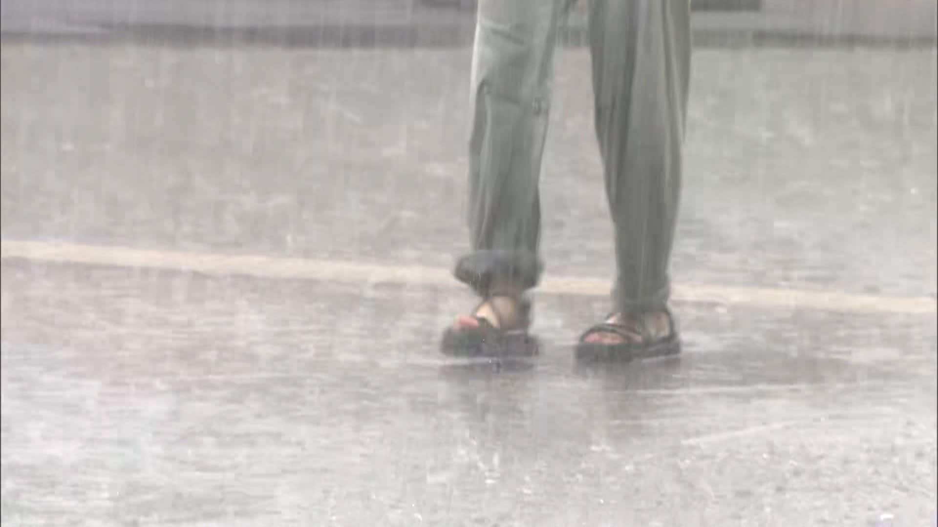 昼休み中に景色一変…きょうも全国的にゲリラ雷雨　首都圏でも激しい雨に千葉では道路冠水　浅草では「紙の傘」使えず