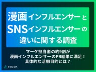 【漫画/SNSインフルエンサーの違いが判明!】マーケ担当者の約9割が漫画インフルエンサーのPR結果に満足している!具体的な活用目的とは?