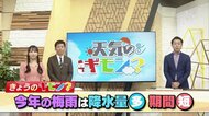 今年の梅雨　“降水量は多い”が“梅雨明けは早い”　まずは週末、前線が北陸地方で停滞　梅雨入り早々の大雨に注意　【福井】