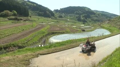 コメ農家減少も…「日本の棚田百選」約８５０枚の田んぼが広がる美咲町大垪和西地区で田植え始まる【岡山】