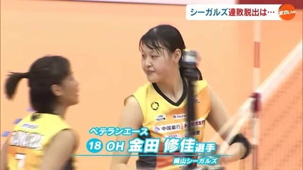 ＮＥＣとホーム２連戦　エース２人が気をはくも…　岡山シーガルズ　バレーボールＶ１女子【岡山】｜FNNプライムオンライン