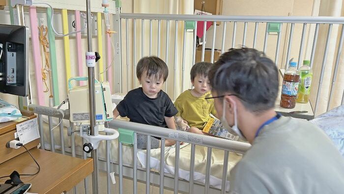 子どもが胃腸炎で入院したことも…(永田さん提供)
