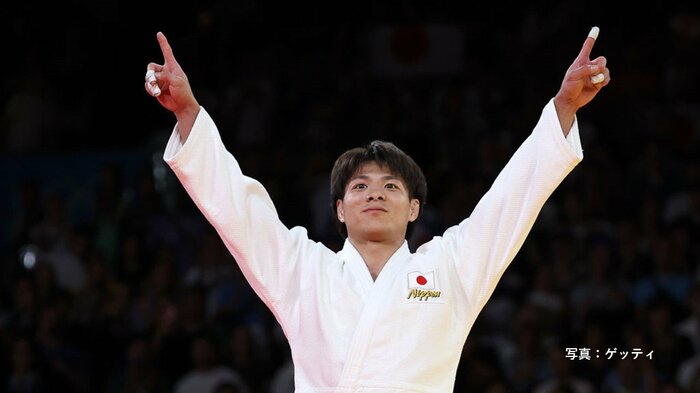 男子66kg級で優勝を決めた弟の一二三選手