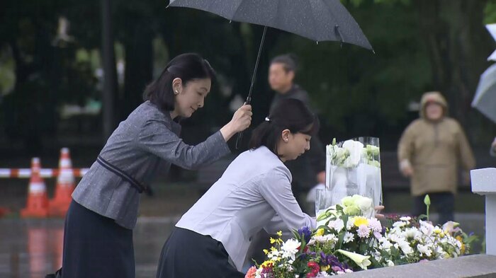 広島では紀子さまと共に献花された