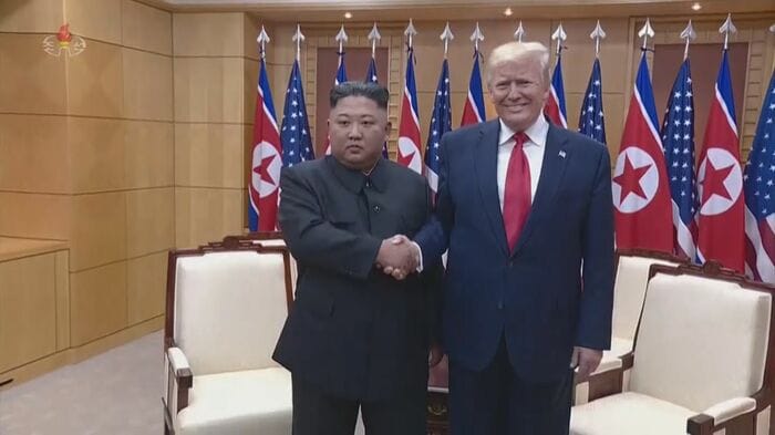 米朝首脳会談が3回行われるも交渉は決裂した(2019年6月)