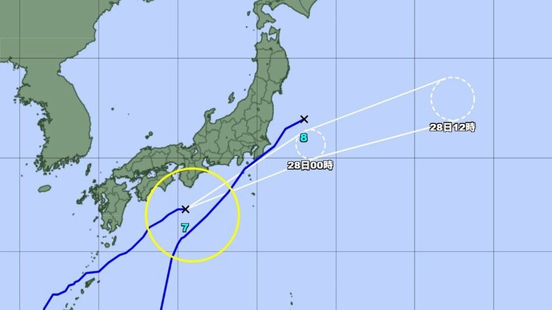 【台風情報】東京ではきょう夕方から夜遅く台風7号最接近　浸水や氾濫に警戒を　最新進路予想は？｜FNNプライムオンライン
