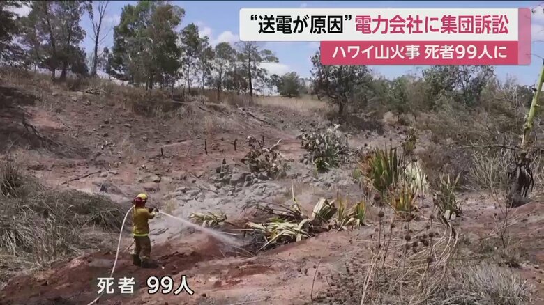 マウイ島の山火事の死者は99人に