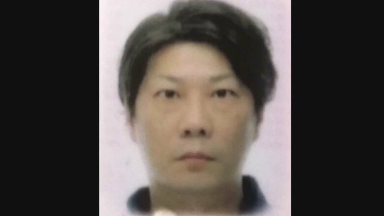 福原敬済容疑者の手配写真