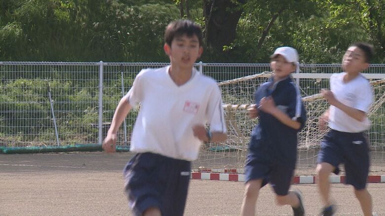 「千曲坂城クラブ」陸上部の初練習（4月23日）