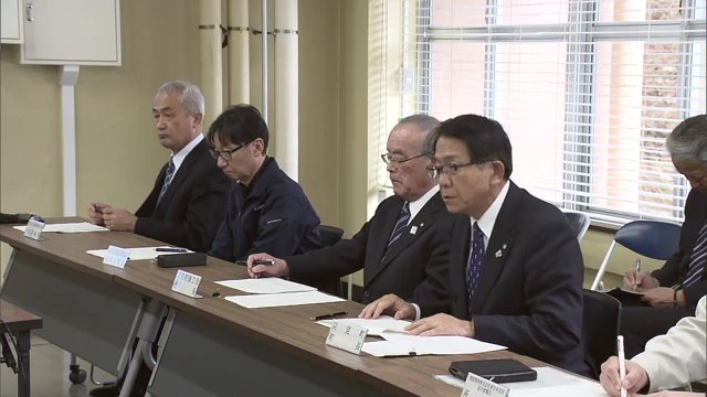 只見町の渡部勇夫町長　14日に開催された対策会議