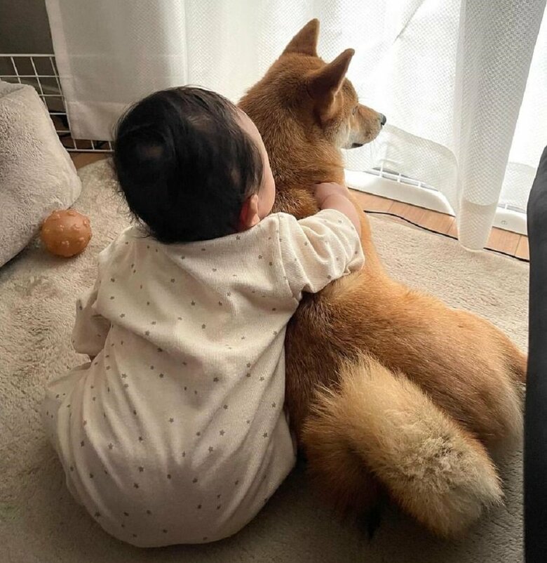 娘さんとむぎちゃん