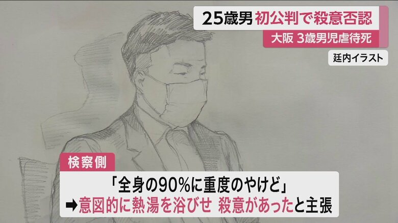 廷内イラスト（大阪地裁 22日）