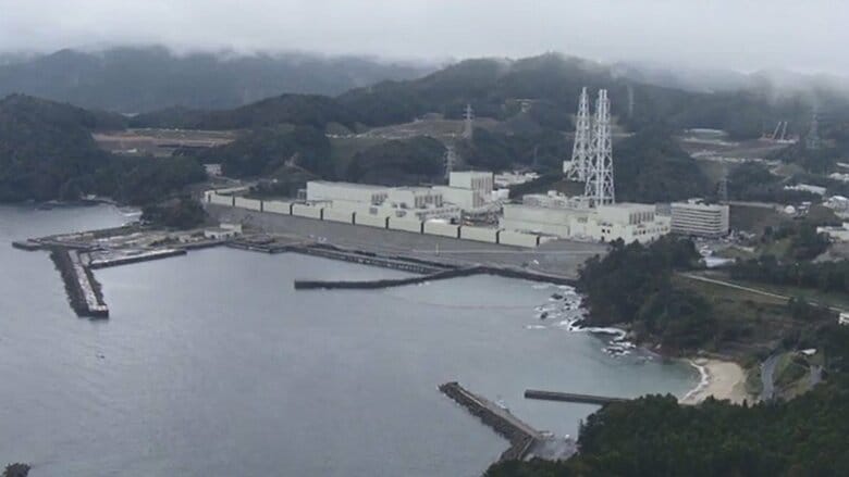 女川原子力発電所 リアス海岸の牡鹿半島にある