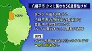 登山中クマに襲われる　56歳男性が腕や足などにけが　1人で登山、自力で下山　岩手県八幡平市