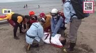 【訓練】海の事故をどう防ぐ？人が溺れた想定で海保の潜水士とライフセーバーの水上バイクが一緒に捜索…待機する救急隊に引き継ぐ連携を確認〈小樽市のドリームビーチで合同訓練を実施〉北海道