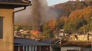 福山市で住宅1棟全焼 焼け跡から1人の遺体