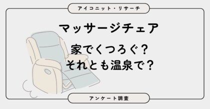 【マッサージチェア調査】“自宅所有”は約1割、“自宅外利用”は6割超　女性は「温泉・スパ設置」を支持　7,489人に聞いてみた【SEO・AIO時代に効く一次データ・アンケート調査受託】