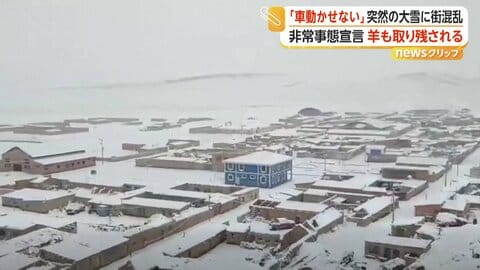 「車動かせない」突然の大雪に街混乱　羊など16万頭以上取り残される　ボリビア　豪雨で洪水被害　2人死亡　タイ　