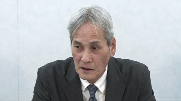 裁判後に会見をした堤敏さん