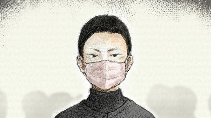 内田梨瑚被告（イラスト）