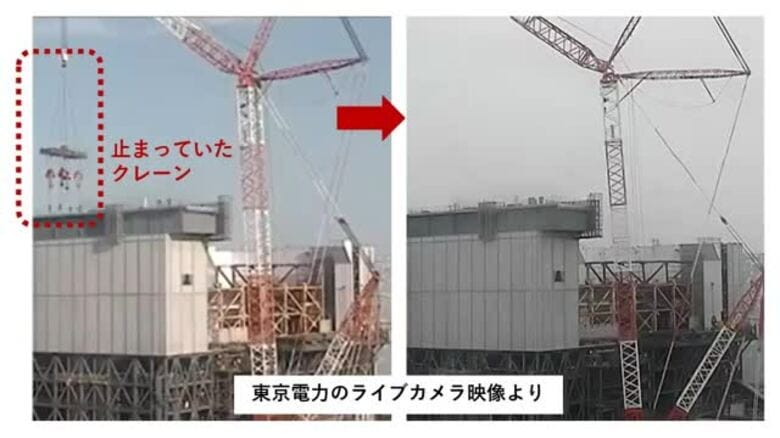 1号機核燃料取出しカバー設置クレーンの不具合は解消　「夏頃完成」は精査中＜福島第一原発＞｜FNNプライムオンライン