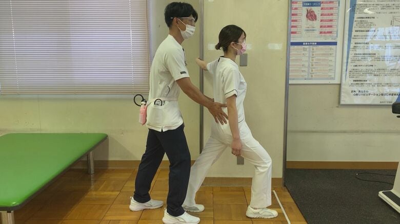 胸のストレッチ