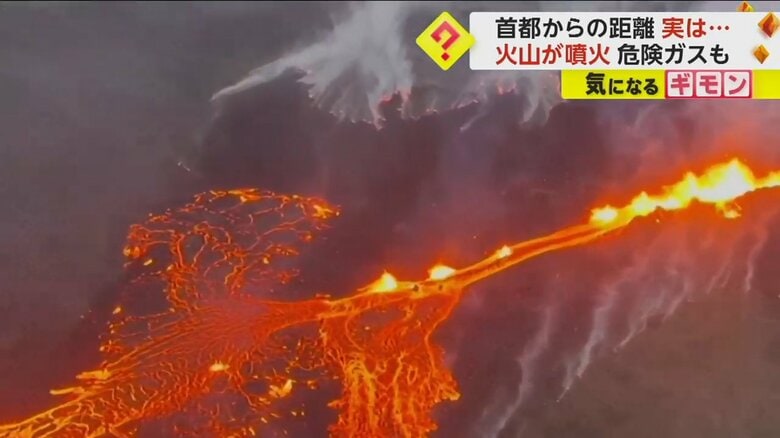 真っ赤な溶岩が流れている