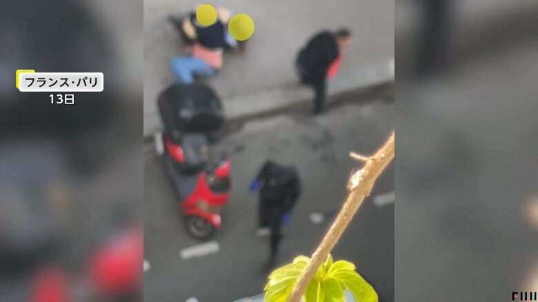 消化器を持った住民の登場に慌てた覆面集団が逃げ去る一部始終⑥