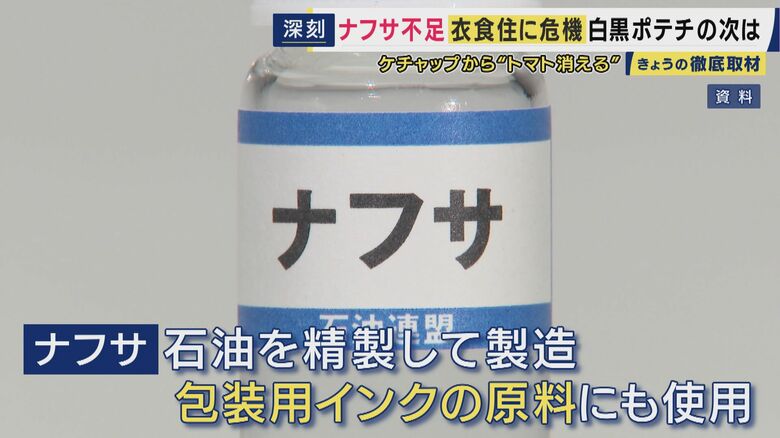 インクの原料もナフサ
