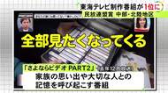 東海テレビ制作の番組『さよならビデオPART2』日本民間放送連盟賞・地区審査会のバラエティ部門で最優秀作品に