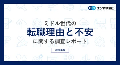 ミドル世代の「転職理由と不安」調査。ミドルの転職理由、上位は「会社への不満」「業界・会社の将来性」。不安のトップは「年齢について」。30代でも約4人に1人、50代以上は過半数が年齢を不安視。