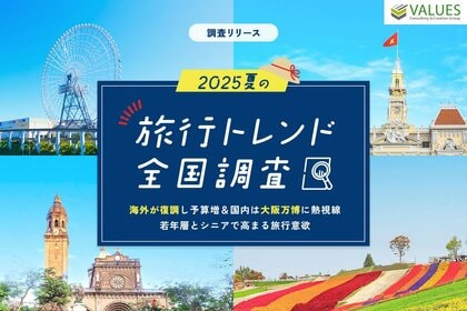 【調査リリース】2025年夏の旅行トレンド全国調査　海外が復調し予算増＆国内は大阪万博に熱視線。若年層とシニアで高まる旅行意欲