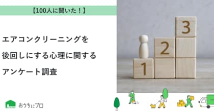 【おうちにプロ】エアコンクリーニングを後回しにする心理に関するアンケート調査