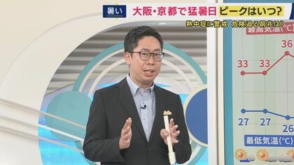【7/15～30の大阪の天気予報】17日は『36度』予想　今後の暑さのピークは？　3連休も厳しい暑さ　熱中症にも警戒を