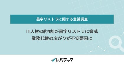 IT人材の約4割が黒字リストラに脅威、業務代替の広がりが不安要因に