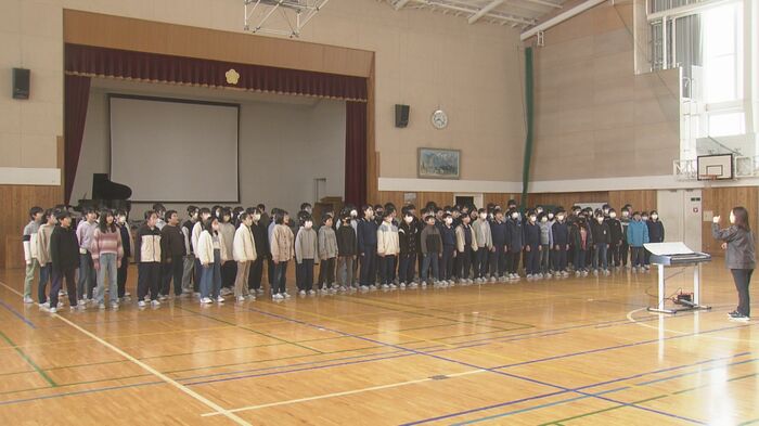 寿小学校の児童練習♪「旅立ちの日に」
