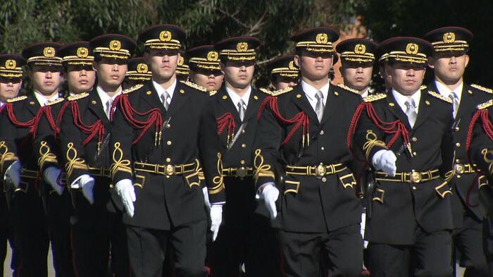 儀礼服を着用した「儀仗隊」