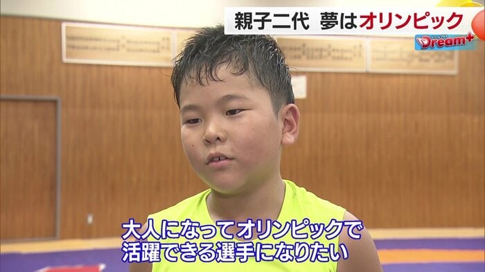 オリンピックを目指し練習に打ち込む下口魁士選手(小学3年生)