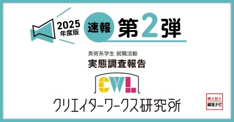 調査速報 第2弾!クリエイターワークス研究所【25年卒美術系学生就活実態調査】美術系学生が不足していた情報は「採用選考の基準」
