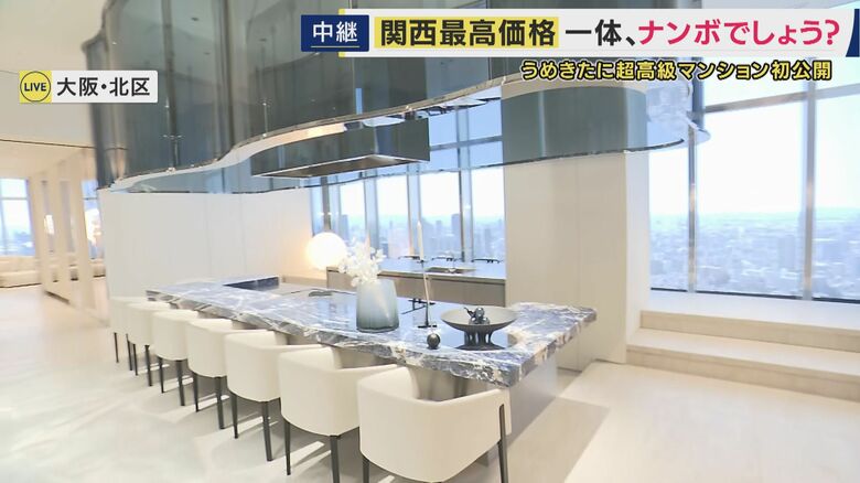 関西最高40億円の部屋は「リビングダイニングが約45畳」グラングリーンに新タワマン誕生へ　最低価格2億円前後　ほぼ同面積2年前に売り出しうめきたタワマンは最高25億円　「駅近立地・地価上昇」要因｜FNNプライムオンライン