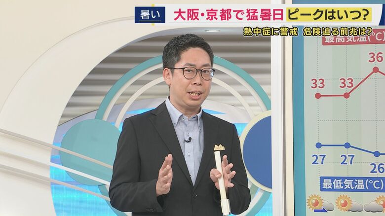 今季初めての「猛暑日」を記録した大阪　今後の暑さのピークは？　17日は『36度』予想　3連休も厳しい暑さ　熱中症にも警戒を｜FNNプライムオンライン