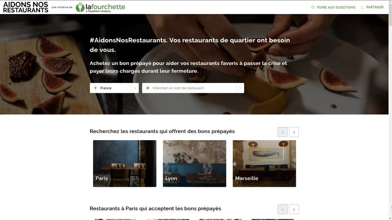 「La Fourchette」ウェブサイト