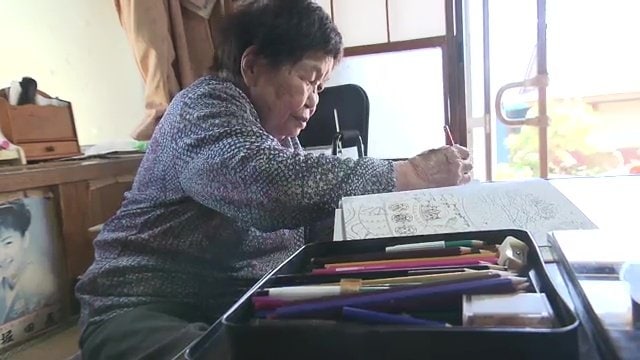一日5時間は集中するという大好きな塗り絵