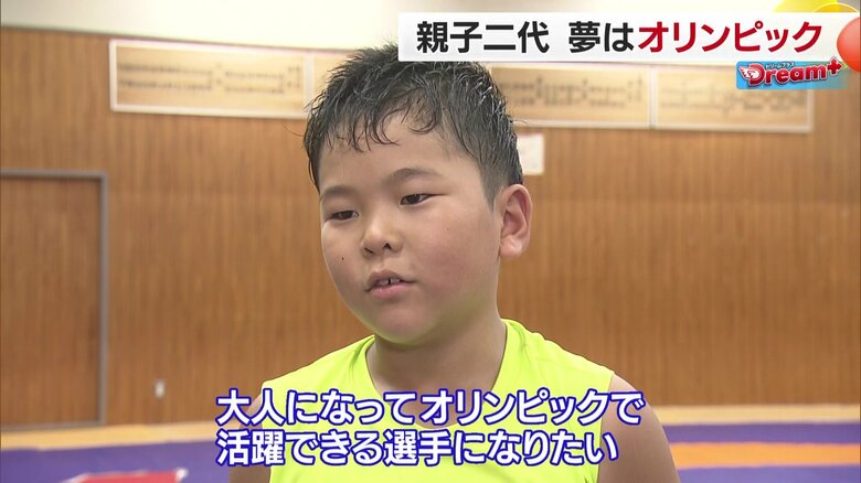 オリンピックを目指し練習に打ち込む下口魁士選手（小学3年生）