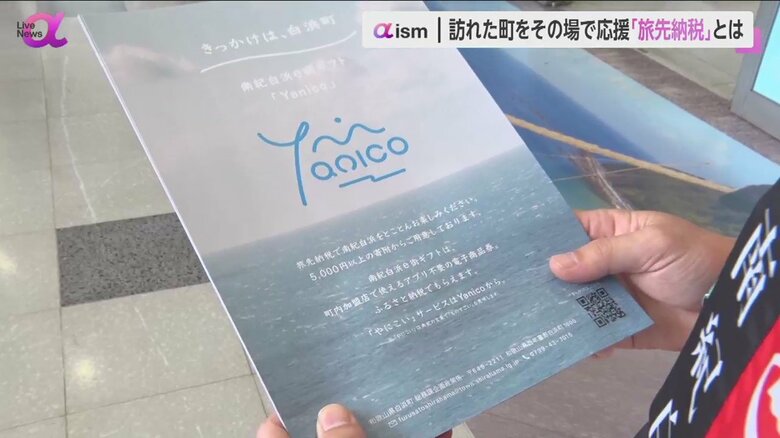 「旅先納税」のチラシ